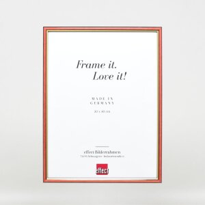 Efektní dřevěný rám profil 23 červený 25x35 cm antireflexní sklo