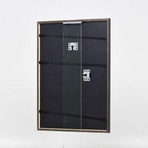 Efektní dřevěný rám profil 23 modrý 25x35 cm antireflexní sklo