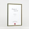 Efektní dřevěný rám profil 23 zelený 25x35 cm antireflexní sklo