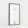 Efektní dřevěný rám profil 23 ořechově hnědý 25x35 cm antireflexní sklo