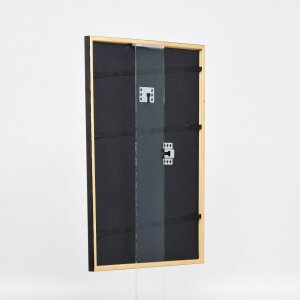 Efektní dřevěný rám profil 23 světle hnědý 25x50 cm antireflexní sklo