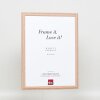 Efektní dřevěný rám profil 32 světle hnědý 21x29,7 cm antireflexní sklo