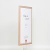 Efektní dřevěný rám profil 32 světle hnědý 21x29,7 cm antireflexní sklo