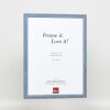 Efektní dřevěný rám profil 32 šedomodrý 21x29,7 cm antireflexní sklo