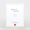 Efektní dřevěný rám profil 32 bílý 23x70 cm antireflexní sklo