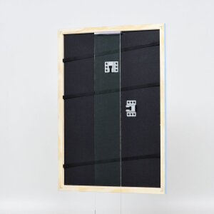 Efektní dřevěný rám profil 32 modrý 25x35 cm antireflexní sklo