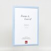 Efektní dřevěný rám profil 32 modrý 25x35 cm antireflexní sklo