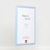 Efektní dřevěný rám profil 32 modrý 25x35 cm antireflexní sklo