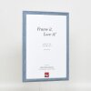 Efektní dřevěný rám profil 32 šedomodrý 28x35 cm antireflexní sklo