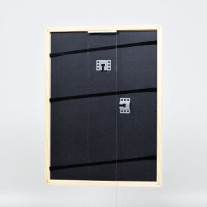 Efektní dřevěný rámový profil 32 bílý 14,8x21 cm antireflexní sklo