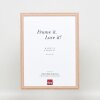 Efektní dřevěný rám profil 32 světle hnědý 10,5x14,8 cm antireflexní sklo
