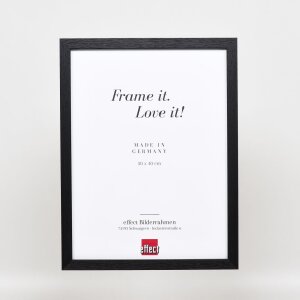 Efektní dřevěný rámový profil 33 černý 25x50 cm antireflexní sklo