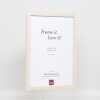 Efektní dřevěný rámový profil 33 bílý 25x50 cm antireflexní sklo