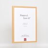 Efektní dřevěný rám profil 35 dub 7x10 cm antireflexní sklo