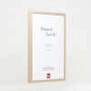 Efektní dřevěný rám profil 35 světle hnědý 13x13 cm antireflexní sklo