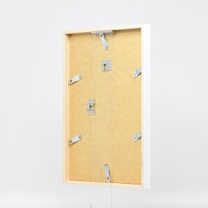 Efektní dřevěný rámový profil 35 bílý 25x60 cm antireflexní sklo