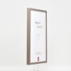 Efektní dřevěný rám profil 35 hnědý 25x60 cm antireflexní sklo