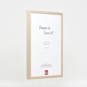 Efektní dřevěný rám profil 35 světle hnědý 25x60 cm antireflexní sklo