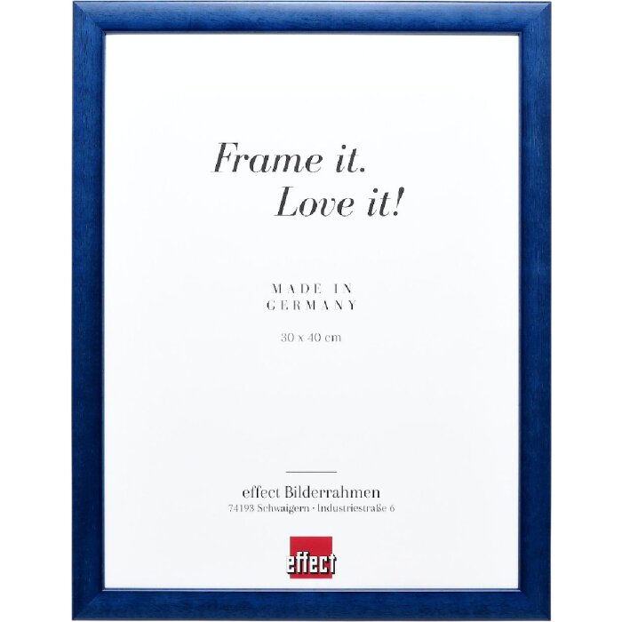 Effect Dřevěný rámeček na obrazy Profil 43 royalmodrý s antireflexním sklem