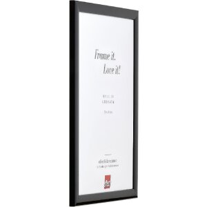 effect Dřevěný rámeček na obraz Profil 43 černý lesklý