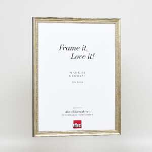 Effect Dřevěný rámeček profil 48 zlatý 13x13 cm s protireflexním sklém