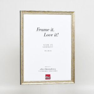 effect Dřevěný rám profil 48 zlatý s antireflexním sklem