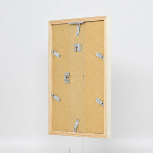 Effect dřevěný rámeček profil 48 bílý s antireflexním sklem