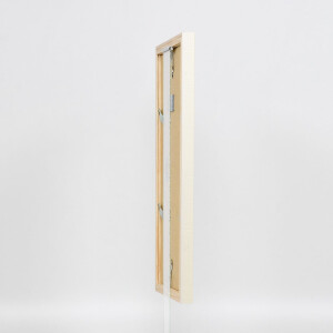 Effect dřevěný rámeček profil 48 bílý s antireflexním sklem