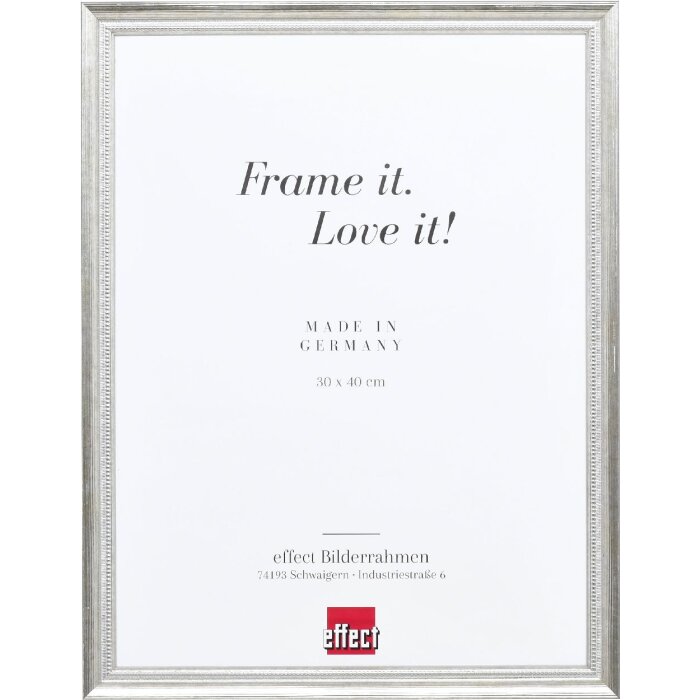 Effect Dřevěný rámeček Profil 48 stříbrný antireflexní sklo 23x70 cm