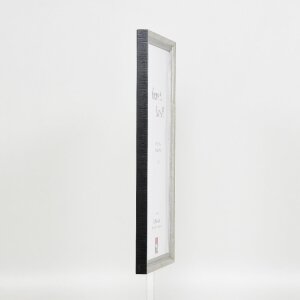 Effect Dřevěný rámeček Profil 48 stříbrný s antireflexním sklem 25x80 cm