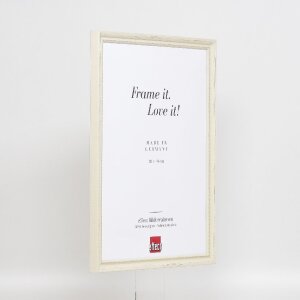 Effect Dřevěný rám profil 48 bílý 25x80 cm s antireflexní skleněnou deskou