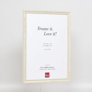 effect Dřevěný rám profil 48 bílý antireflexní sklo