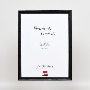 effect dřevěný rámeček profil 48 černý antireflexní sklo