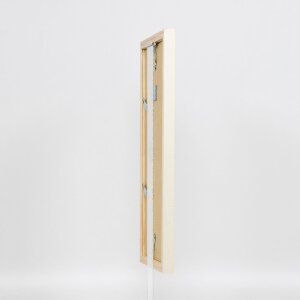 effect Rám na obraz z dřeva Profil 48 bílý s antireflexním sklem