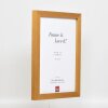 Dřevěný rám na obrazy s profilem 52 v barvě dubu s antireflexním sklem 13x18 cm