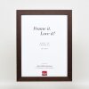 Efektní dřevěný obrazový rám profil 52 tmavě hnědý 27x48 cm antireflexní sklo