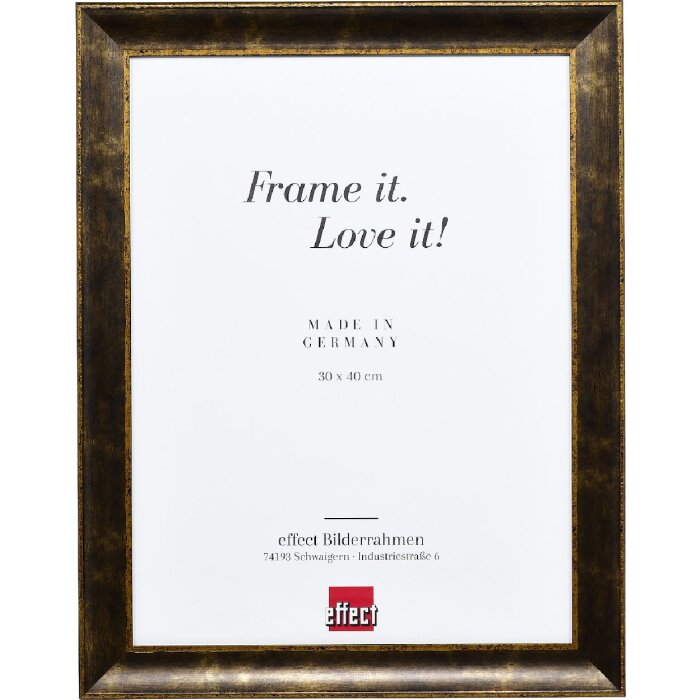 Effect Dřevěný rámeček Profil 68 černý 10x10 cm s antireflexním sklem