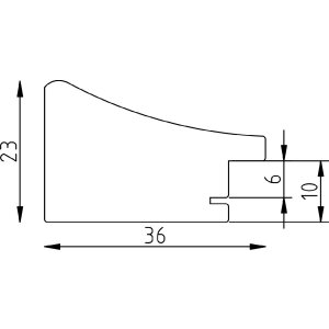 Effect Dřevěný rámeček Profil 68 černý 70x100 cm antireflexní sklo