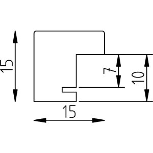 Effect Dřevěný rámeček Profil 70 Dub 45x60 cm s antireflexním sklípkem