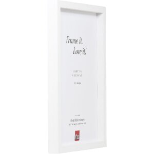 Effect Dřevěný rámeček profil 74 bílý 18x32 cm s antireflexním sklem