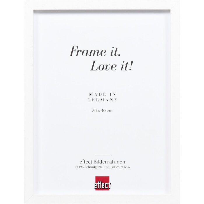 Effect Dřevěný rámeček Profil 74 bílý 35x100 cm antireflexní sklo