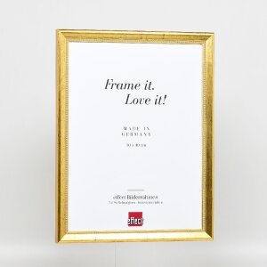 Efektní dřevěný obrazový rám Profile 85 Gold 18x24 cm antireflexní sklo