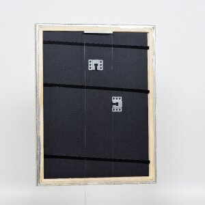 Efektní dřevěný obrazový rám profil 85 stříbrný 20x28 cm antireflexní sklo