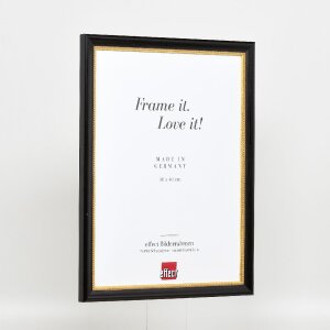 Efektní dřevěný obrazový rám profil 85 černý 23x70 cm antireflexní sklo
