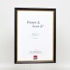 Efektní dřevěný obrazový rám profil 85 černý 25x35 cm antireflexní sklo
