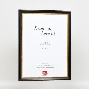 Efektní dřevěný obrazový rám profil 85 černý 25x50 cm antireflexní sklo