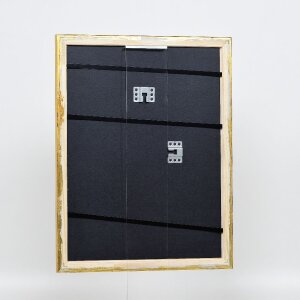 Efektní dřevěný obrazový rám Profil 85 Gold 25x60 cm antireflexní sklo