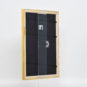 Efektní dřevěný obrazový rám Profil 85 Gold 25x60 cm antireflexní sklo