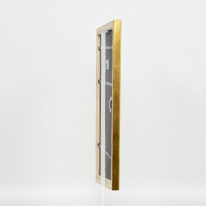 Efektní dřevěný obrazový rám Profile 85 Gold 29,7x42 cm antireflexní sklo