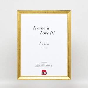 Efektní dřevěný obrazový rám Profile 85 Gold 35x50 cm antireflexní sklo